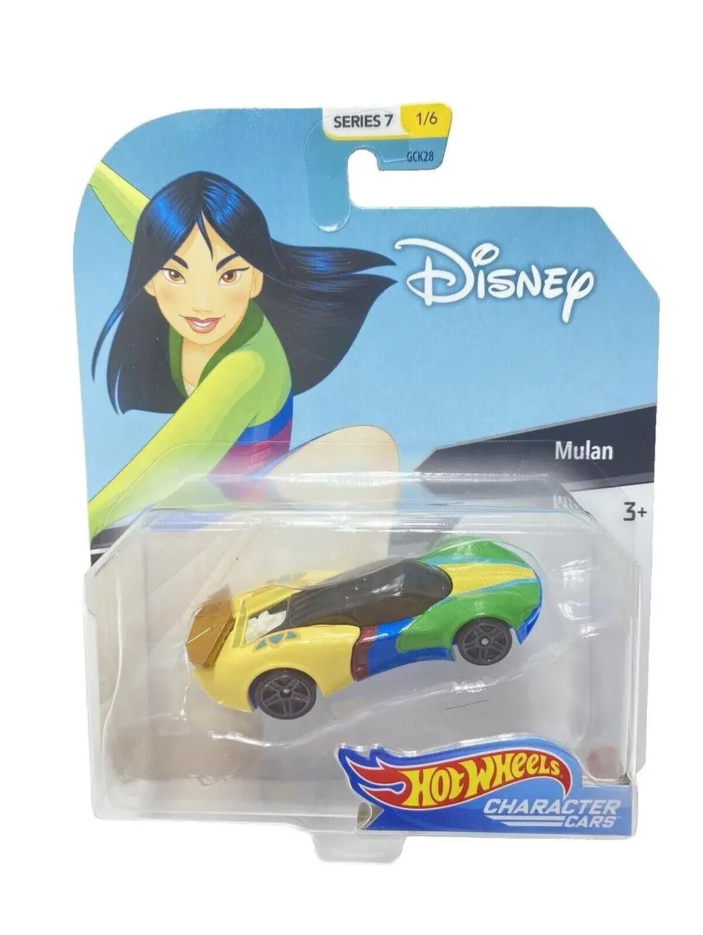 MATTEL HOT WHEELS CHARACTER CARS DISNEY SERIES 7 1/6 MULAN, NEW Mulan